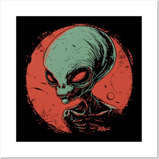 Alien Head Posters and Art